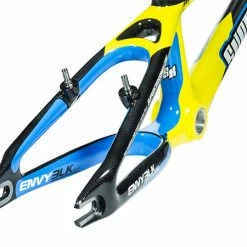 Supercross Envy BLK Carbon Fiber Race Frame-Carbon/Cyan/Yellow