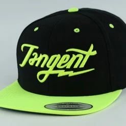 APPAREL Tangent Bolt Snapback Hat-OSFA-Black/Yellow
