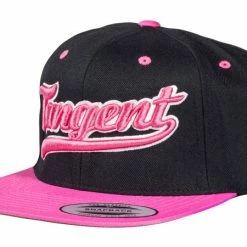 Tangent Snapback Hat-Black/Pink APPAREL
