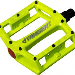Tangent Platform Pedals-Fluorescent Green