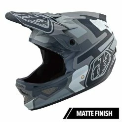 Helmets Troy Lee Designs D3 FIberlite Speedcode Helmet-Gray