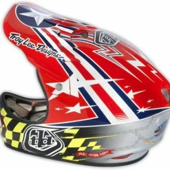 Troy Lee 2013 D2 Air Strike Composite Helmet-Red PROTECTIVE GEAR