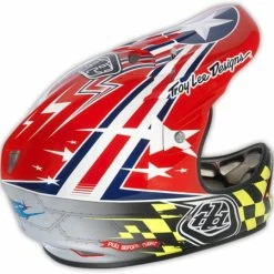 Troy Lee 2013 D2 Air Strike Composite Helmet-Red PROTECTIVE GEAR
