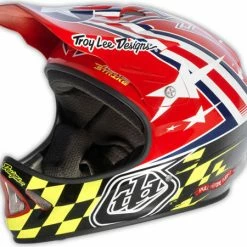 Troy Lee 2013 D2 Air Strike Composite Helmet-Red PROTECTIVE GEAR
