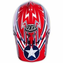 Troy Lee 2013 D2 Air Strike Composite Helmet-Red PROTECTIVE GEAR