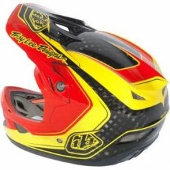Troy Lee 2013 D3 Carbon Helmet-Mirage Red/Yellow 7 Troy Lee 2013 D3 Carbon Helmet-Mirage Red/Yellow