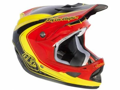 Troy Lee 2013 D3 Carbon Helmet-Mirage Red/Yellow 1 Troy Lee 2013 D3 Carbon Helmet-Mirage Red/Yellow