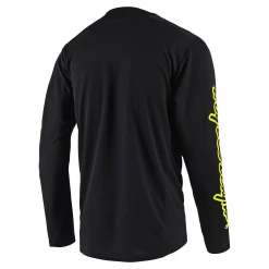 Troy Lee Sprint Jersey-Black/Flo Yellow RACE WEAR