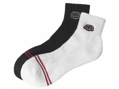 Troy Lee Quarter Crew Socks 3-Pack-Checker-Black 2 Troy Lee Quarter Crew Socks 3-Pack-Checker-Black