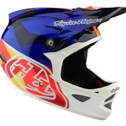 Troy Lee D3 Carbon MIPS Helmet-Jet Orang/Navy