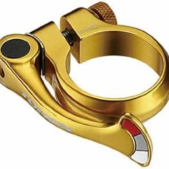Token Shark Tail Quick Release Seat Clamp-1 1/4" (31.8mm)-Gold