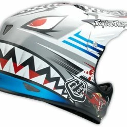 PROTECTIVE GEAR Troy Lee 2014 D2 P-51 Composite Helmet-Matte Gray
