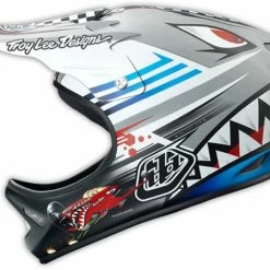 PROTECTIVE GEAR Troy Lee 2014 D2 P-51 Composite Helmet-Matte Gray