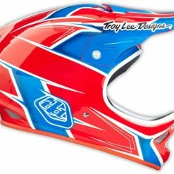 Troy Lee 2014 D2 Turbo Composite Helmet-Red/White/Blue PROTECTIVE GEAR