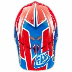 Troy Lee 2014 D2 Turbo Composite Helmet-Red/White/Blue PROTECTIVE GEAR