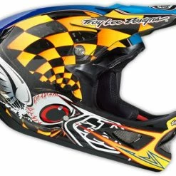 Troy Lee 2014 D3 Finish Line Carbon Helmet-Yellow