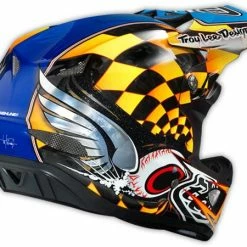 Troy Lee 2014 D3 Finish Line Carbon Helmet-Yellow