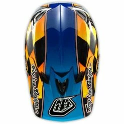 Troy Lee 2014 D3 Finish Line Carbon Helmet-Yellow