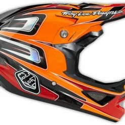 Troy Lee 2014 D3 Speed Carbon Helmet-Orange PROTECTIVE GEAR