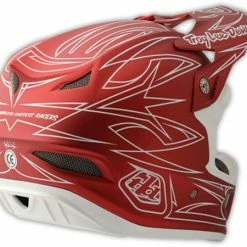 Troy Lee 2014 D3 Pinstripe II Composite Helmet-Red
