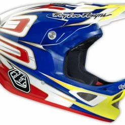 PROTECTIVE GEAR Troy Lee 2014 D3 Speed Composite Helmet-Blue/White