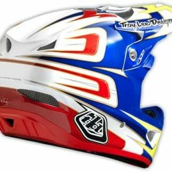 PROTECTIVE GEAR Troy Lee 2014 D3 Speed Composite Helmet-Blue/White
