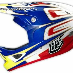 PROTECTIVE GEAR Troy Lee 2014 D3 Speed Composite Helmet-Blue/White