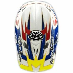 PROTECTIVE GEAR Troy Lee 2014 D3 Speed Composite Helmet-Blue/White