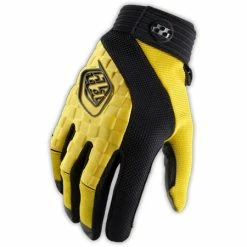 Troy Lee Sprint Gloves-Yellow/Black RACE WEAR