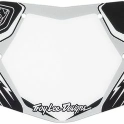 Troy Lee Number Plate-Silver/Black/White Numbers/Plates/Padsets