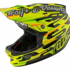 Troy Lee D3 Carbon MIPS Helmet-Code Yellow
