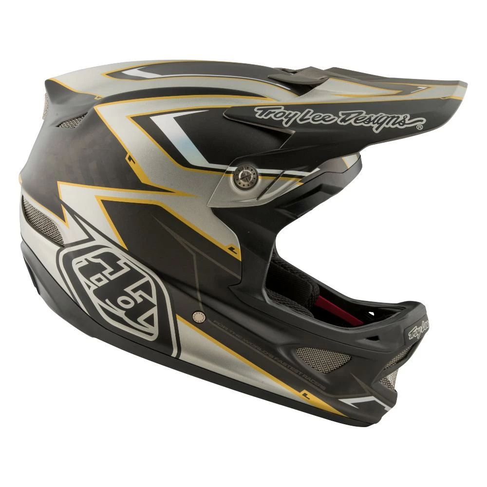 PROTECTIVE GEAR Troy Lee D3 Carbon MIPS Helmet-Cadence Gray 4 PROTECTIVE GEAR Troy Lee D3 Carbon MIPS Helmet-Cadence Gray