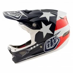 PROTECTIVE GEAR Troy Lee D3 Carbon MIPS Helmet-Freedom Blue