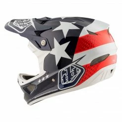 PROTECTIVE GEAR Troy Lee D3 Carbon MIPS Helmet-Freedom Blue