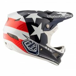 PROTECTIVE GEAR Troy Lee D3 Carbon MIPS Helmet-Freedom Blue
