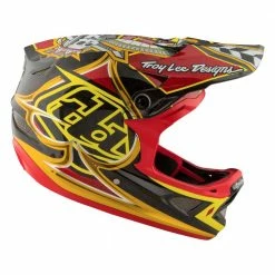 PROTECTIVE GEAR Troy Lee D3 Carbon MIPS Helmet-Longshot Red 13 PROTECTIVE GEAR Troy Lee D3 Carbon MIPS Helmet-Longshot Red
