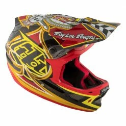 PROTECTIVE GEAR Troy Lee D3 Carbon MIPS Helmet-Longshot Red 11 PROTECTIVE GEAR Troy Lee D3 Carbon MIPS Helmet-Longshot Red