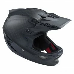 PROTECTIVE GEAR Troy Lee D3 Carbon MIPS Helmet-Midnight Black