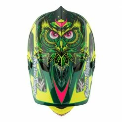 PROTECTIVE GEAR Troy Lee D3 Carbon MIPS Helmet-Nightfall Green