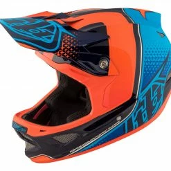 PROTECTIVE GEAR Troy Lee D3 Carbon MIPS Helmet-Starburst Orange