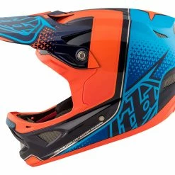 PROTECTIVE GEAR Troy Lee D3 Carbon MIPS Helmet-Starburst Orange
