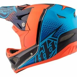 PROTECTIVE GEAR Troy Lee D3 Carbon MIPS Helmet-Starburst Orange