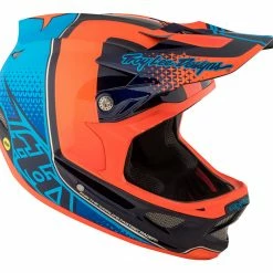 PROTECTIVE GEAR Troy Lee D3 Carbon MIPS Helmet-Starburst Orange