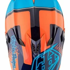 PROTECTIVE GEAR Troy Lee D3 Carbon MIPS Helmet-Starburst Orange