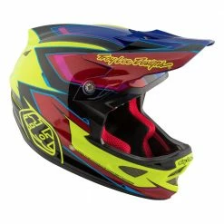 Troy Lee D3 Composite Helmet-Cadence Red/Yellow