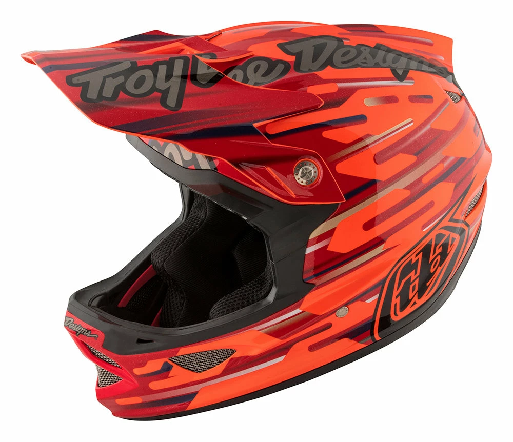 PROTECTIVE GEAR Troy Lee D3 Composite Helmet-Code Orange 1 PROTECTIVE GEAR Troy Lee D3 Composite Helmet-Code Orange