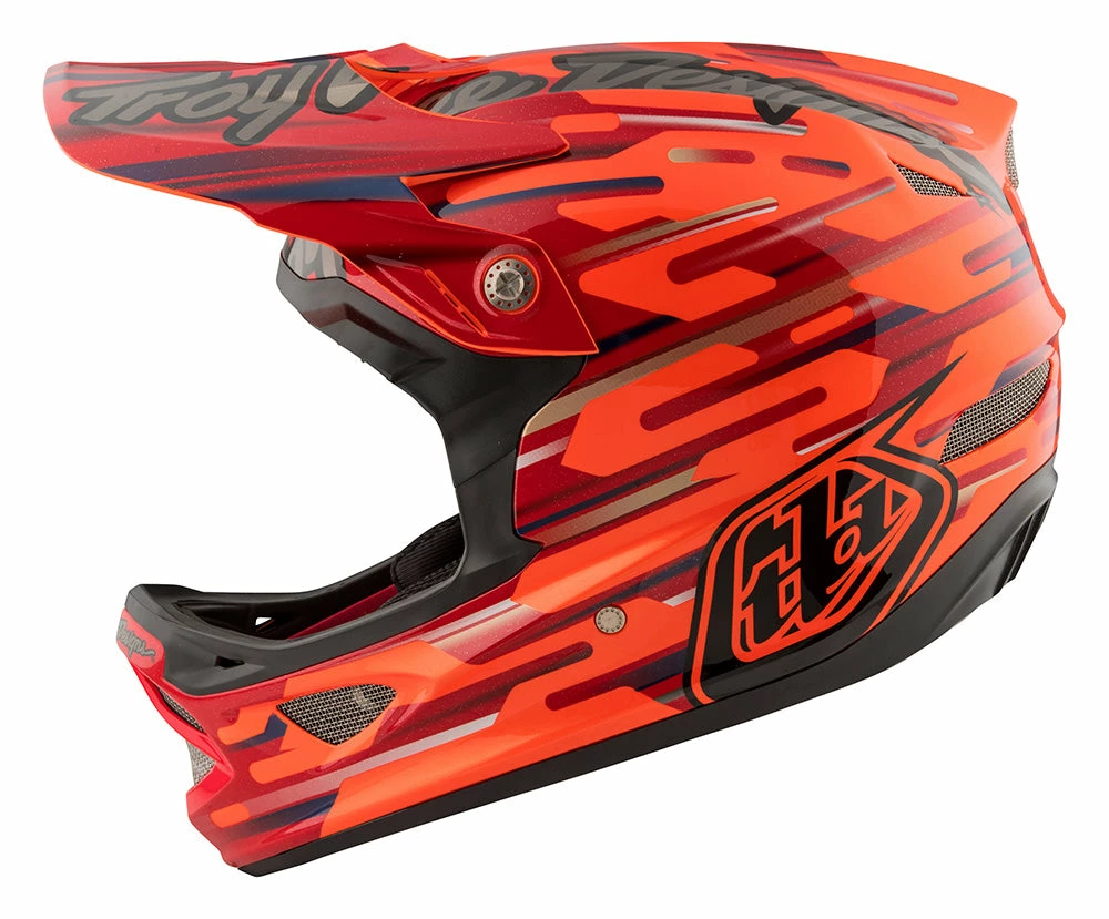 PROTECTIVE GEAR Troy Lee D3 Composite Helmet-Code Orange 2 PROTECTIVE GEAR Troy Lee D3 Composite Helmet-Code Orange