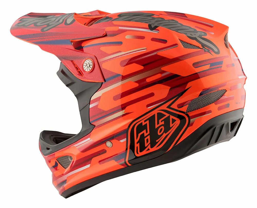 PROTECTIVE GEAR Troy Lee D3 Composite Helmet-Code Orange 4 PROTECTIVE GEAR Troy Lee D3 Composite Helmet-Code Orange