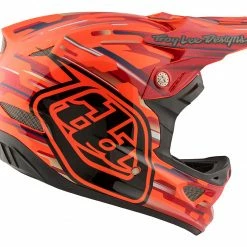 PROTECTIVE GEAR Troy Lee D3 Composite Helmet-Code Orange 17 PROTECTIVE GEAR Troy Lee D3 Composite Helmet-Code Orange