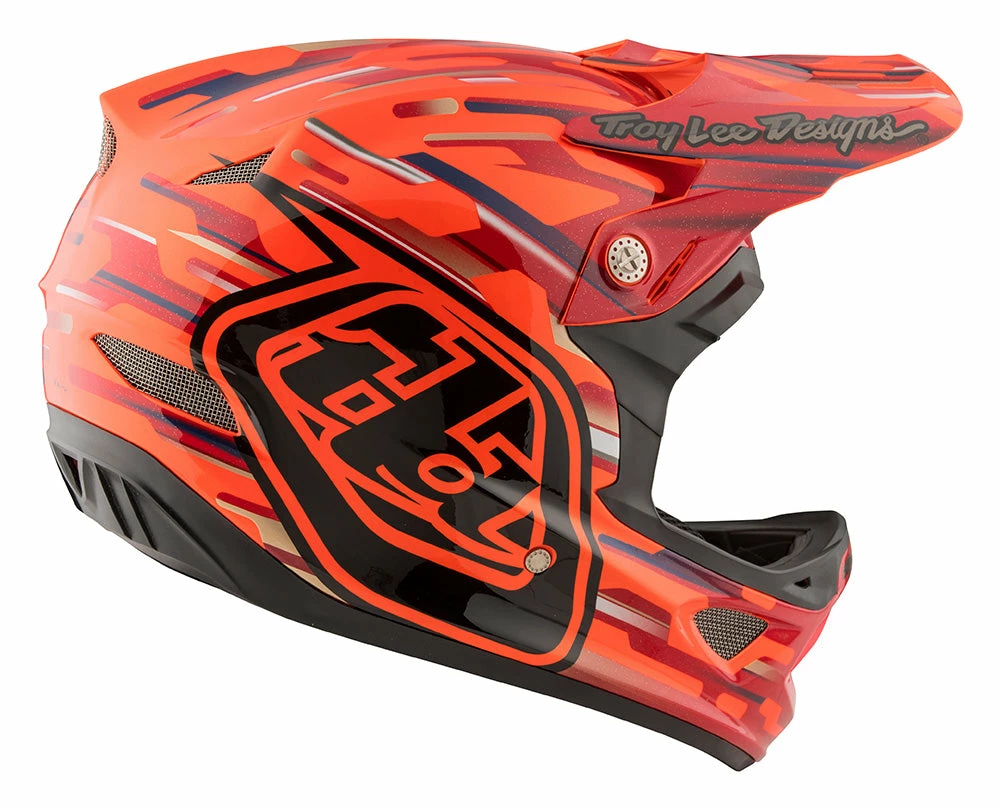 PROTECTIVE GEAR Troy Lee D3 Composite Helmet-Code Orange 9 PROTECTIVE GEAR Troy Lee D3 Composite Helmet-Code Orange